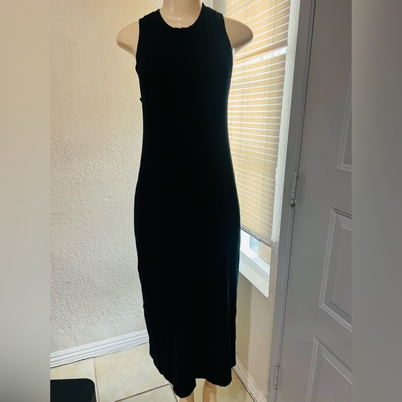 The Drop Women's Gabriela High Neck Cut-In A-Line Side Slit Maxi Sweater Dress - Picture 13 of 13